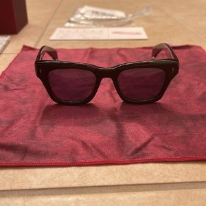 Jacques Marie Mage - DEALAN 53 sunglasses in Black/Bloodstone. Unisex.